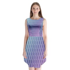 Abstract Lines Background Sleeveless Chiffon Dress   by Simbadda