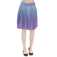 Abstract Lines Background Pleated Skirt by Simbadda