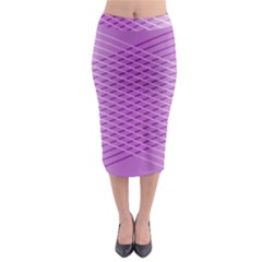 Abstract Lines Background Pattern Midi Pencil Skirt by Simbadda