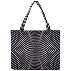 Abstract Of Shutter Lines Mini Tote Bag by Simbadda