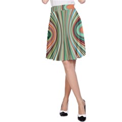 Colorful Spheric Background A-line Skirt by Simbadda