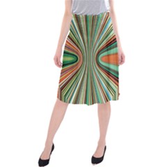 Colorful Spheric Background Midi Beach Skirt by Simbadda