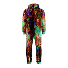 Alien World Digital Computer Graphic Hooded Jumpsuit (kids) by Simbadda