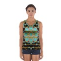 Gold Silver And Bloom Mandala Women s Sport Tank Top  View1