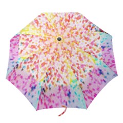 Colorful Colors Digital Pattern Folding Umbrellas by Simbadda