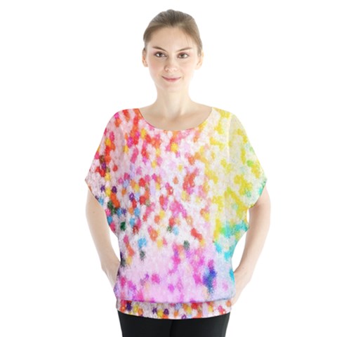 Colorful Colors Digital Pattern Blouse by Simbadda