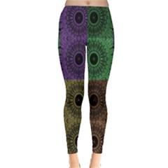 Creative Digital Pattern Computer Graphic Leggings  by Simbadda