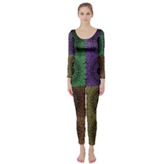 Creative Digital Pattern Computer Graphic Long Sleeve Catsuit by Simbadda