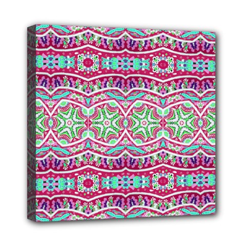 Colorful Seamless Background With Floral Elements Mini Canvas 8  X 8  by Simbadda