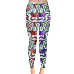 Digital Patterned Ornament Computer Graphic Leggings  by Simbadda