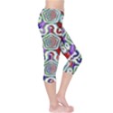 Digital Patterned Ornament Computer Graphic Capri Leggings  View4