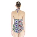 Digital Patterned Ornament Computer Graphic Halter Swimsuit View2