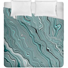 Fractal Waves Background Wallpaper Duvet Cover Double Side (king Size) by Simbadda