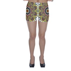 Abstract Geometric Seamless Ol Ckaleidoscope Pattern Skinny Shorts by Simbadda