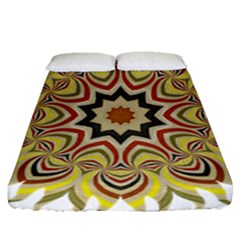 Abstract Geometric Seamless Ol Ckaleidoscope Pattern Fitted Sheet (queen Size) by Simbadda