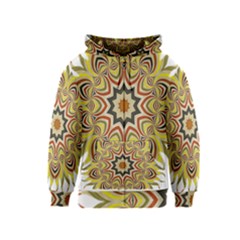 Abstract Geometric Seamless Ol Ckaleidoscope Pattern Kids  Zipper Hoodie by Simbadda