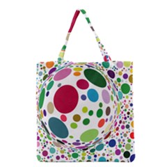 Color Ball Grocery Tote Bag