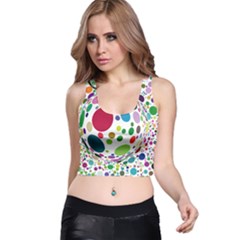 Color Ball Racer Back Crop Top