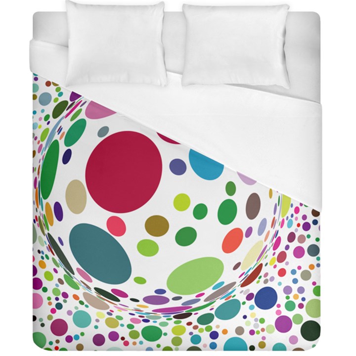 Color Ball Duvet Cover (California King Size)