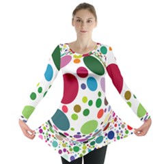 Color Ball Long Sleeve Tunic 