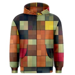 Background With Color Layered Tiling Men s Zipper Hoodie by Simbadda