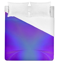 Violet Fractal Background Duvet Cover (queen Size) by Simbadda