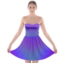 Violet Fractal Background Strapless Bra Top Dress View1