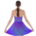 Violet Fractal Background Strapless Bra Top Dress View2