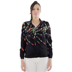 Colorful Spiders For Your Dark Halloween Projects Wind Breaker (women) by Simbadda