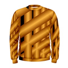 Fractal Background With Gold Pipes Men s Sweatshirt by Simbadda