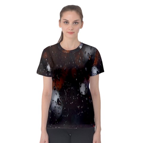 Lights And Drops While On The Road Women s Sport Mesh Tee by Simbadda