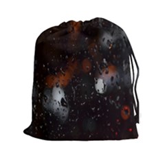 Lights And Drops While On The Road Drawstring Pouches (xxl) by Simbadda