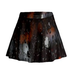 Lights And Drops While On The Road Mini Flare Skirt