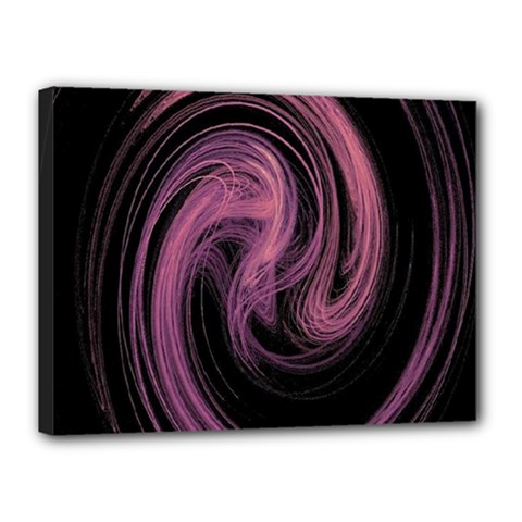 A Pink Purple Swirl Fractal And Flame Style Canvas 16  X 12  by Simbadda