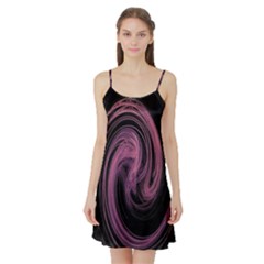 A Pink Purple Swirl Fractal And Flame Style Satin Night Slip by Simbadda