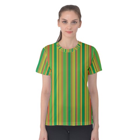 Lines Women s Cotton Tee by Valentinaart