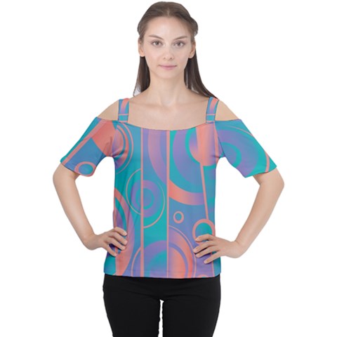 Pattern Women s Cutout Shoulder Tee by Valentinaart