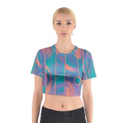 Pattern Cotton Crop Top by Valentinaart