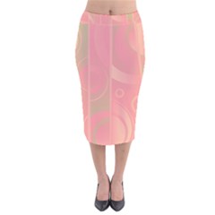 Pattern Velvet Midi Pencil Skirt by Valentinaart