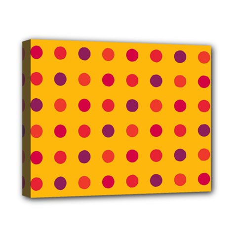 Polka Dots  Canvas 10  X 8  by Valentinaart