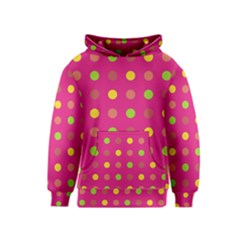 Polka Dots  Kids  Pullover Hoodie by Valentinaart