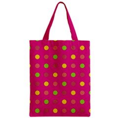 Polka Dots  Zipper Classic Tote Bag by Valentinaart