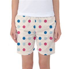 Polka Dots  Women s Basketball Shorts by Valentinaart