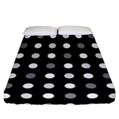 Polka Dots  Fitted Sheet (california King Size) by Valentinaart