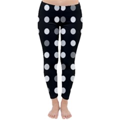 Polka Dots  Classic Winter Leggings by Valentinaart