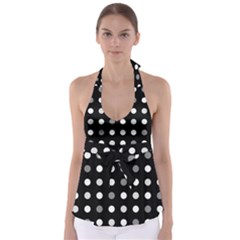 Polka Dots  Babydoll Tankini Top by Valentinaart