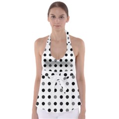 Polka Dots  Babydoll Tankini Top by Valentinaart