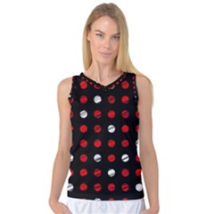 Polka Dots  Women s Basketball Tank Top by Valentinaart