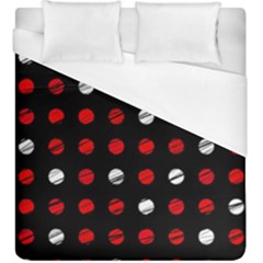 Polka Dots  Duvet Cover (king Size) by Valentinaart