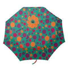 Polka Dots Folding Umbrellas by Valentinaart